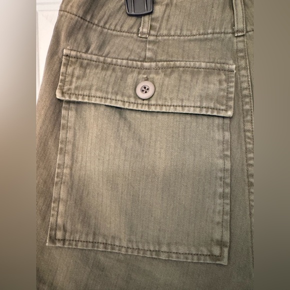 REDONE Khaki Military Army Green Women’s Mini Shorts Size 26 - Picture 10 of 13